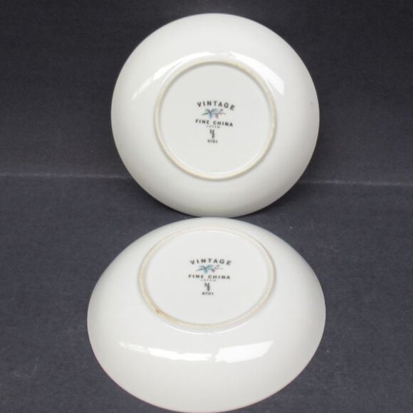 2 - Vintage Fine China Japan Number 6701 5 1/2 Inch Fruit or Berry Bowls - Picture 4 of 4